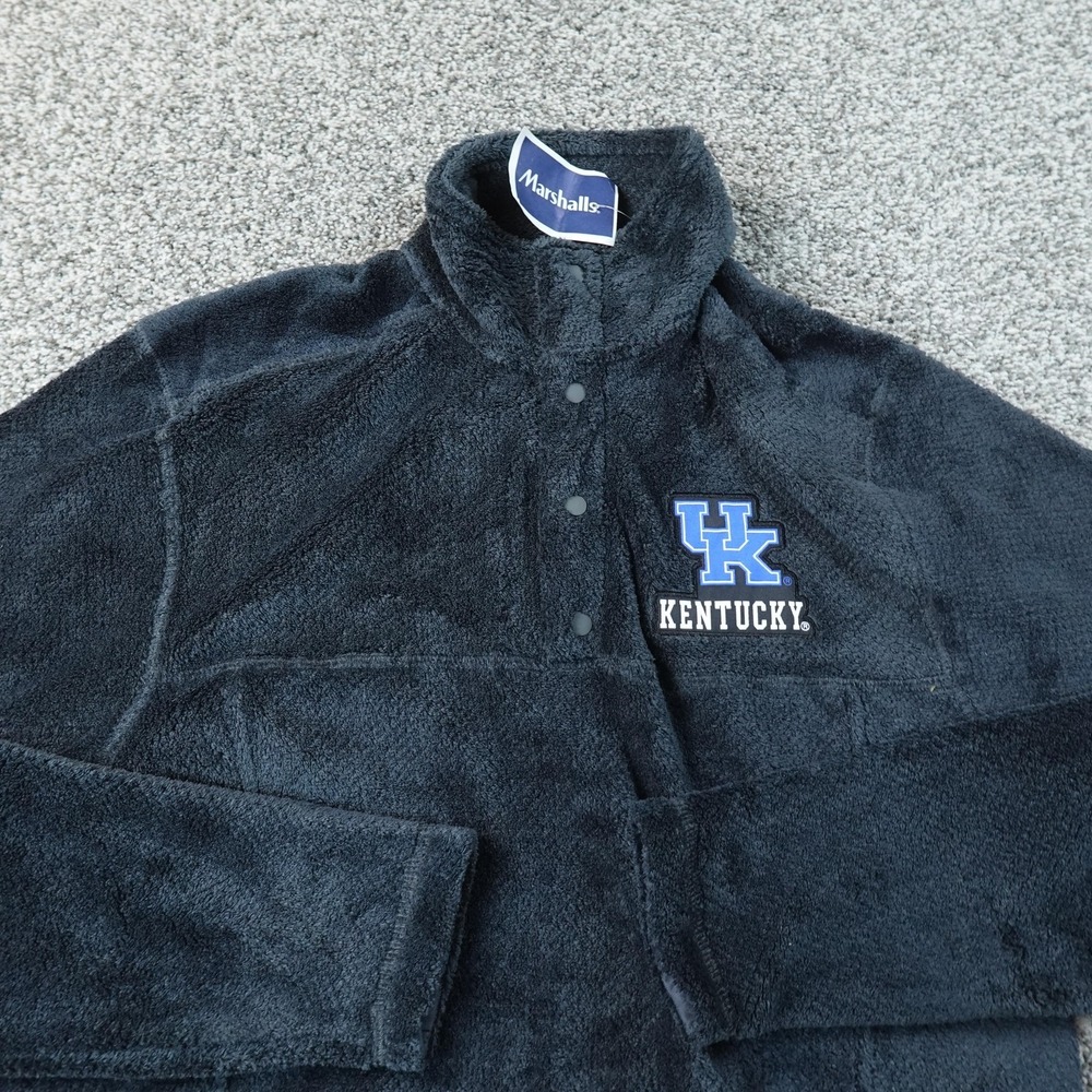 NEW Kentucky Wildcats Sweatshirt Womens S Blue NCAA Basketball Pullover Sherpa